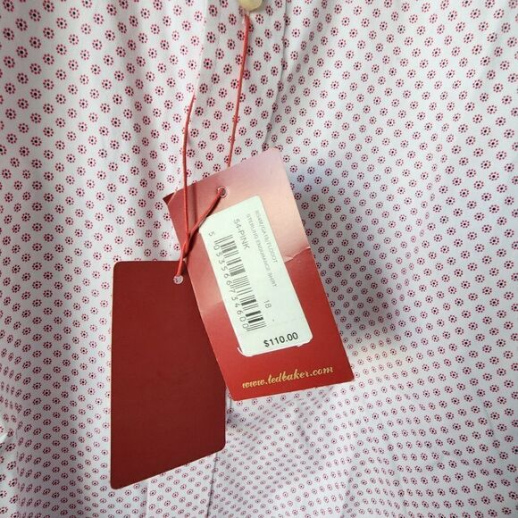 Ted Baker London Endurance button front men's dress shirt Pantone Color - Picture 5 of 12